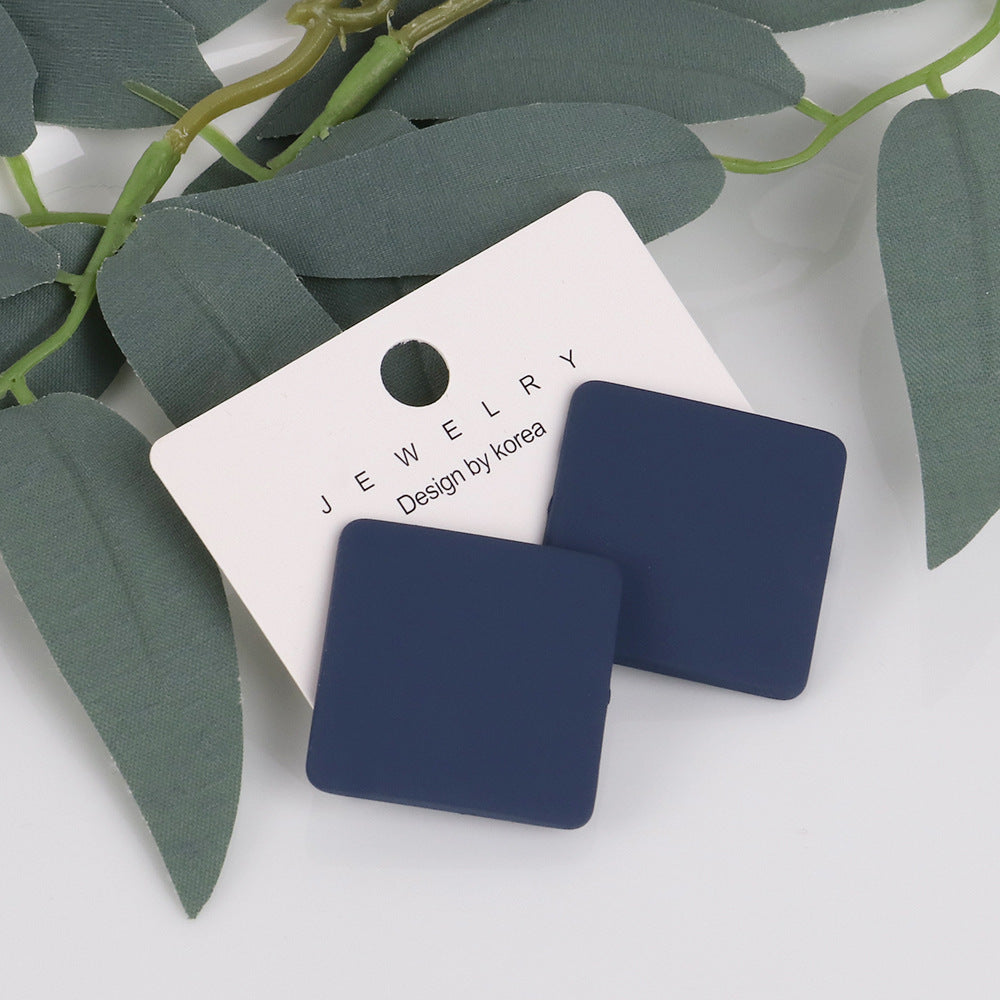 Wholesale Matte Colored Acrylic Earrings